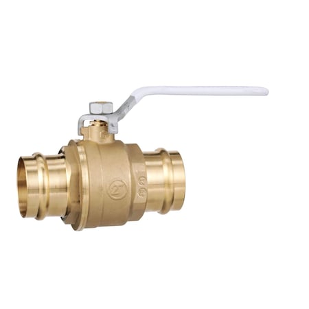 Watts 2 In Lead-Free 2-Piece Full Port Brass Ball Valve With Integral Press Fitting End Connection 88005498